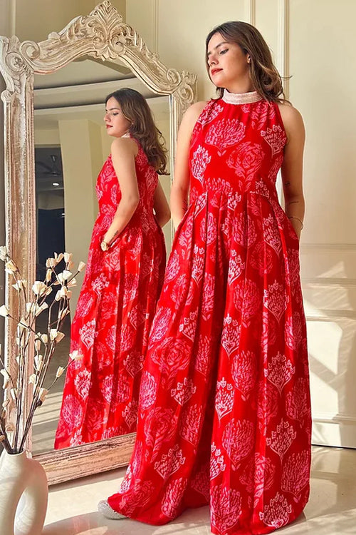 Kiara Fun Red Jumpsuit